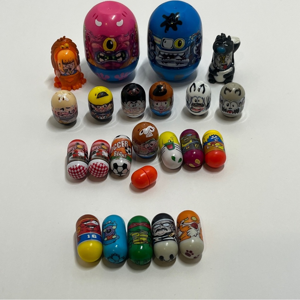 Mixed Lot Mighty Beanz Vintage 2017 Raphael Pop Star Bean Bad Smell Ally Oop Fox